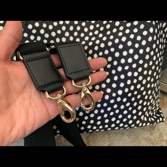 Beautiful black and white dot Kate Spade ♠️ hobo - Picture 10 of 13
